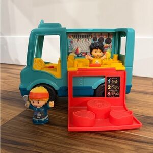 Little people Blue and Red Toy Food Truck Playset